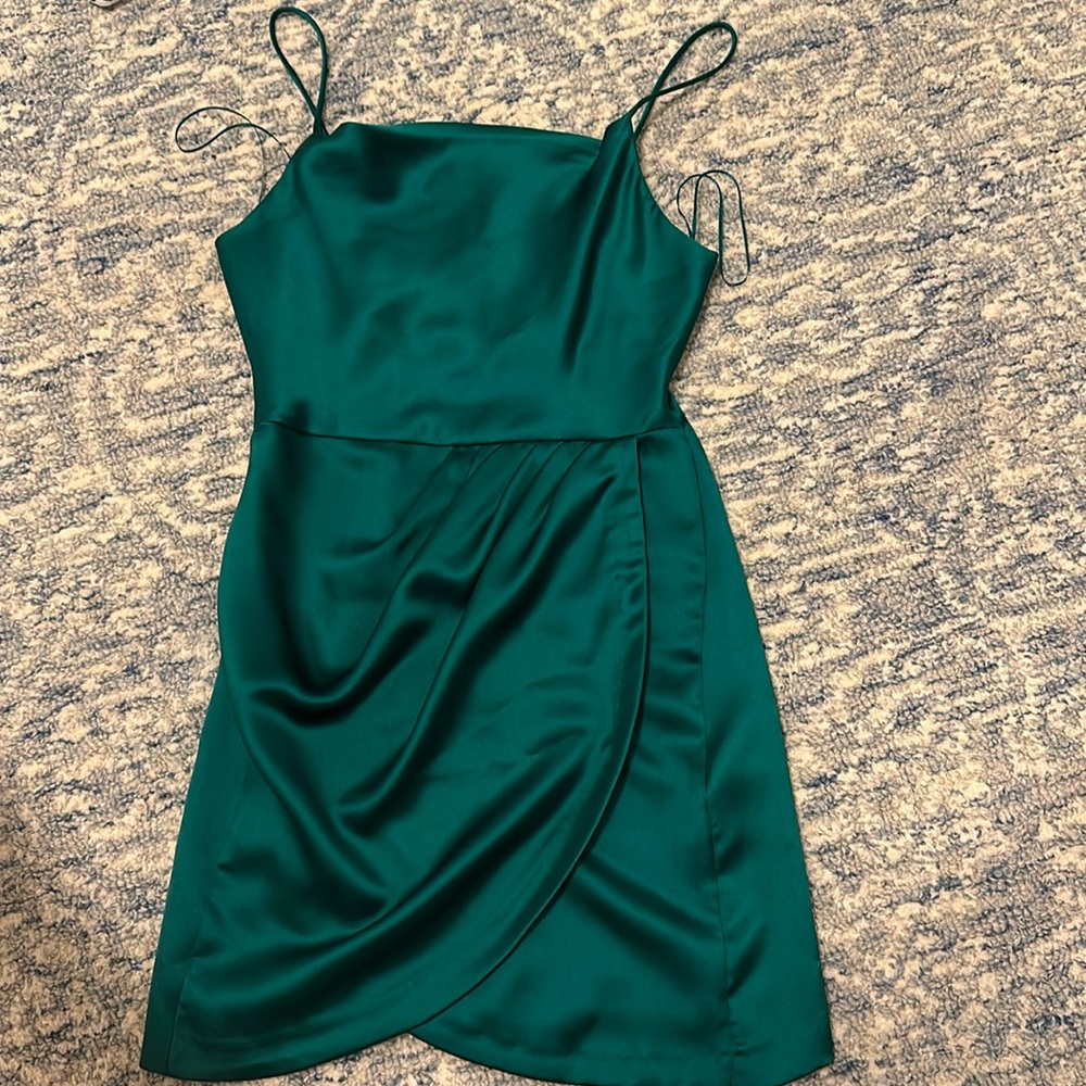 Green zara dress